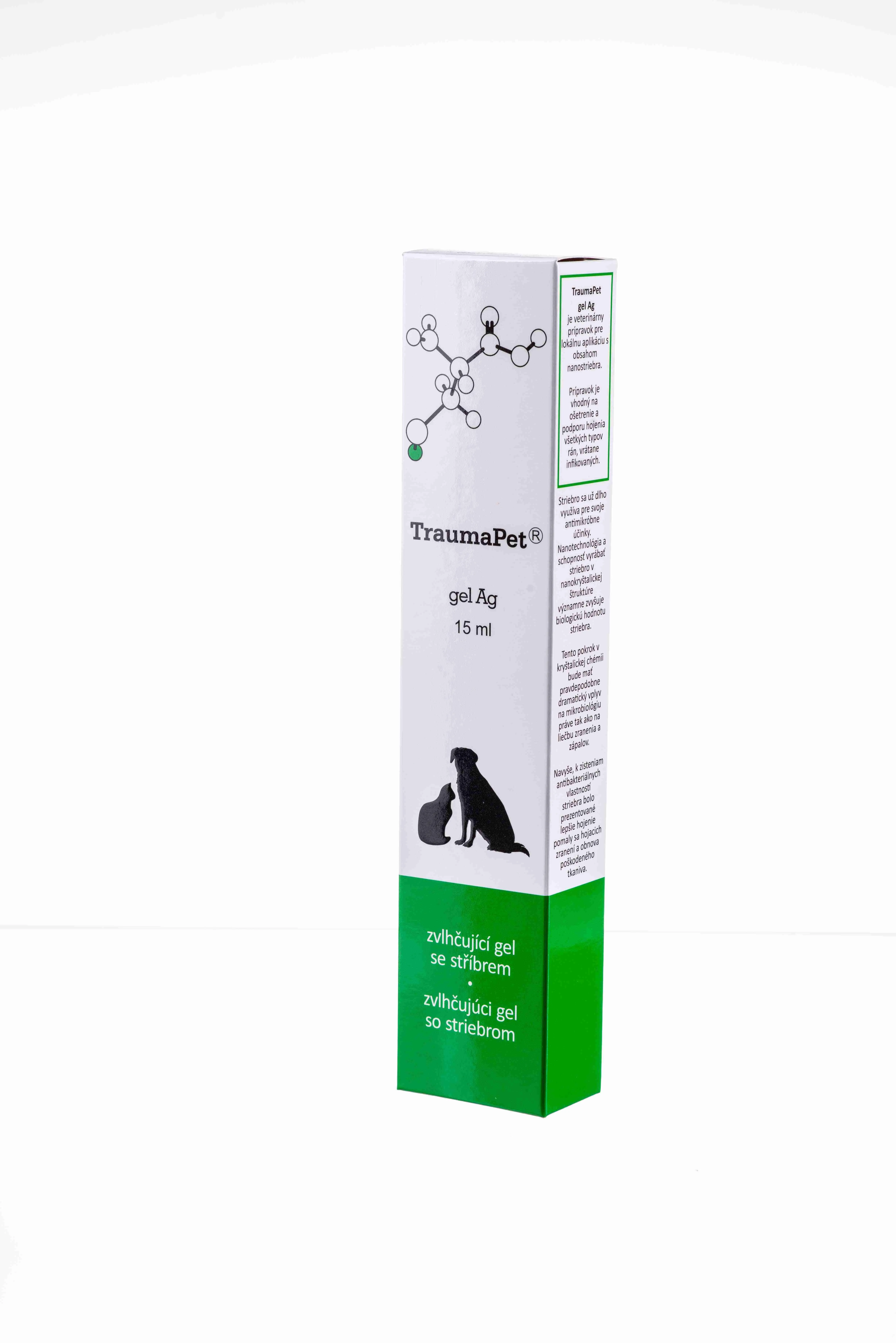 TraumaPet gel Ag 15 ml 1×15 ml, upokojujúci gél