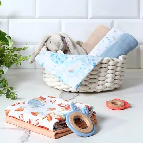 BABYONO Plienky mušelínové Super soft 3 ks - modrá 1×3 ks, mušelínové plienky