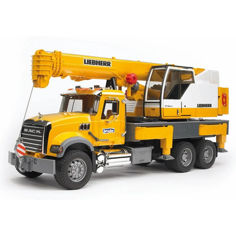 Bruder Nákladné vozidlo MACK Granite so žeriavom Liebherr 1:16 02818 