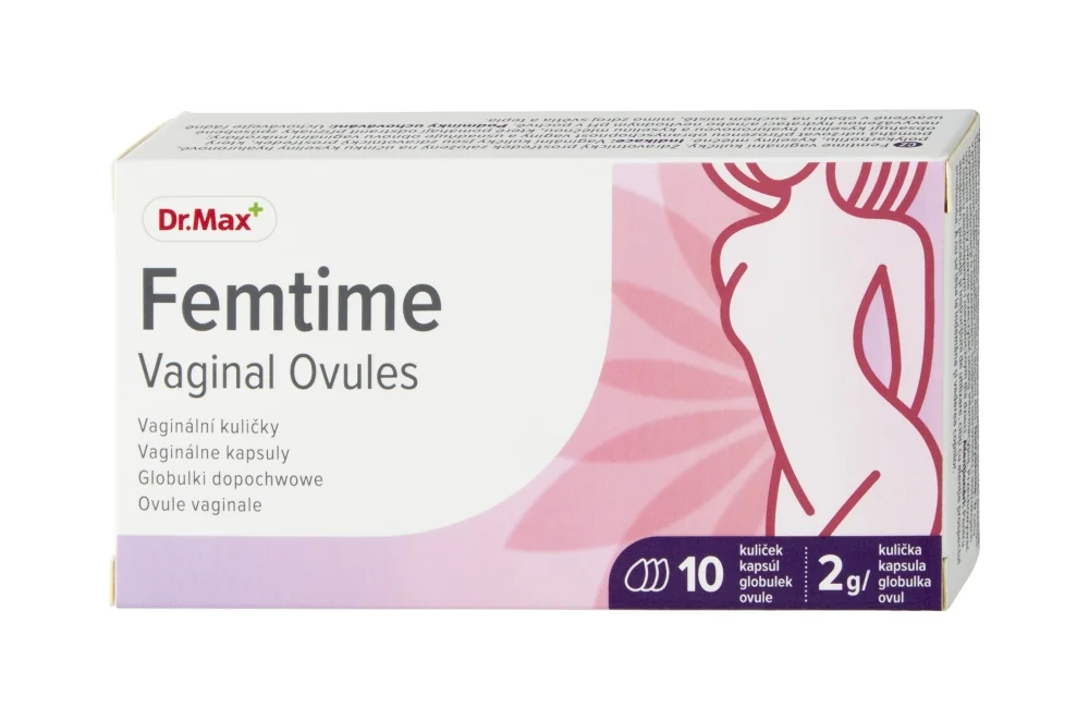 Dr. Max Femtime Vaginal Ovules 10 vaginálnych kapsúl