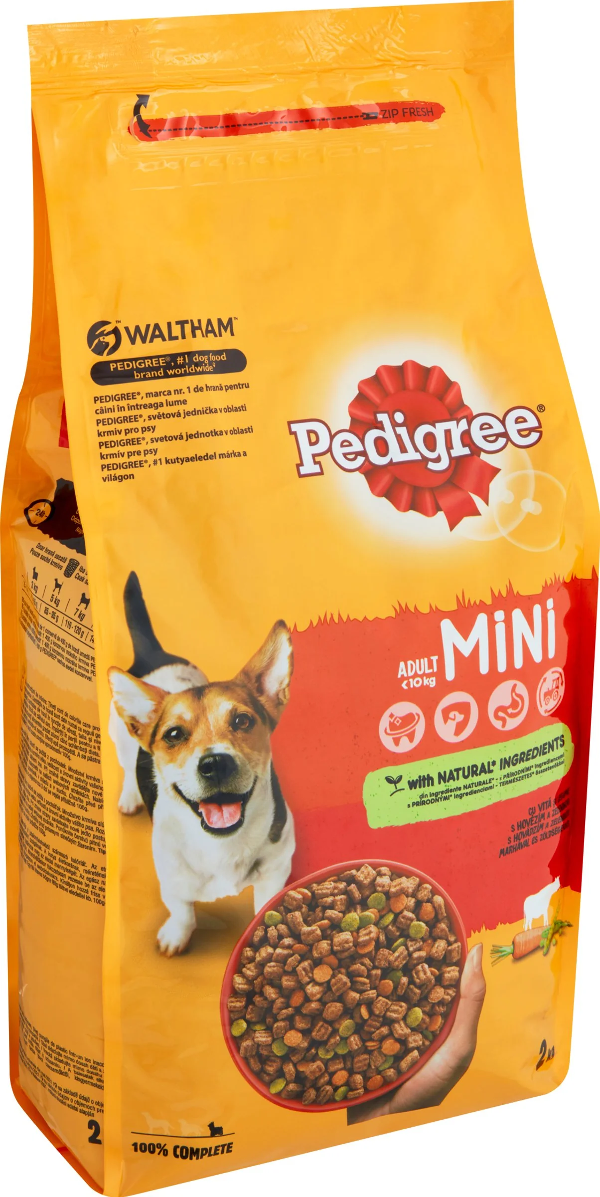 PEDIGREE Granule Mini s hovädzím a zeleninou 2kg 1×2 kg, granule pre psy