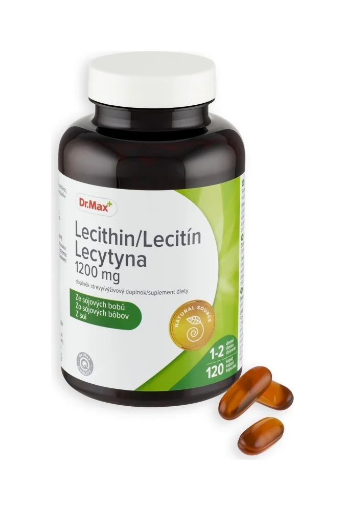 Dr. Max Lecitín 1200 mg 1×120 cps, zo sójových bôbov