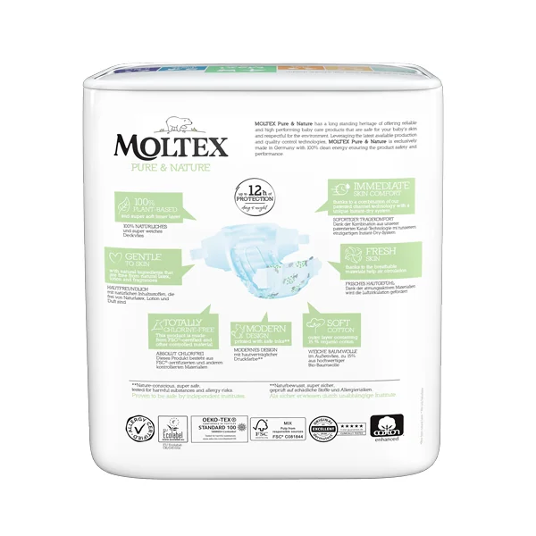 Moltex Pure & Nature Plienky Maxi 7-14 kg 1×29 ks, EKO plienky