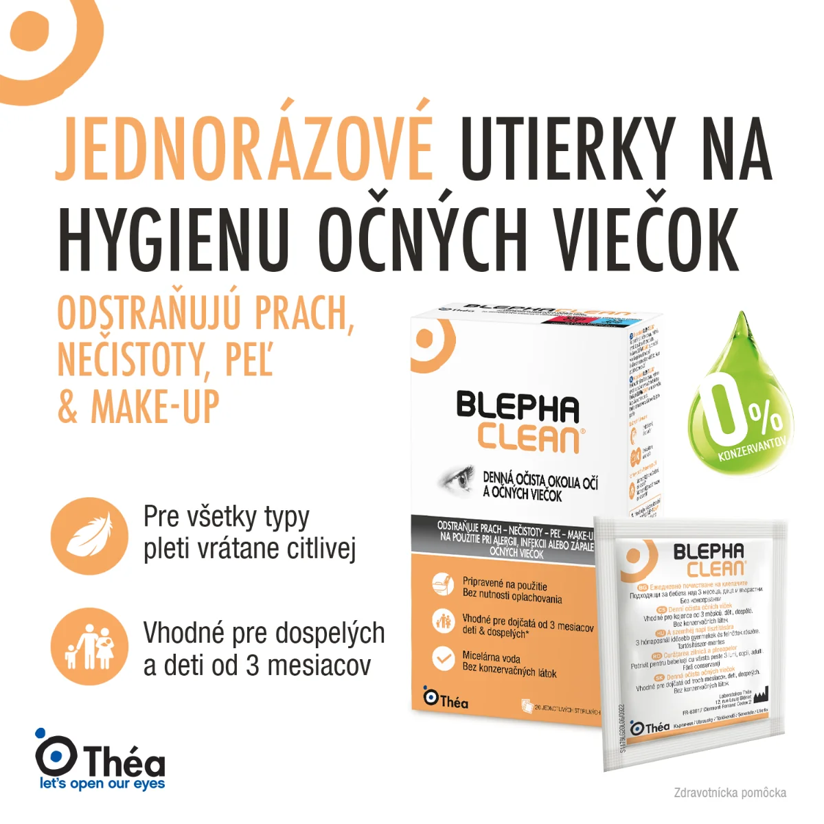 Blephaclean 1×20 ks, sterilné obrúsky