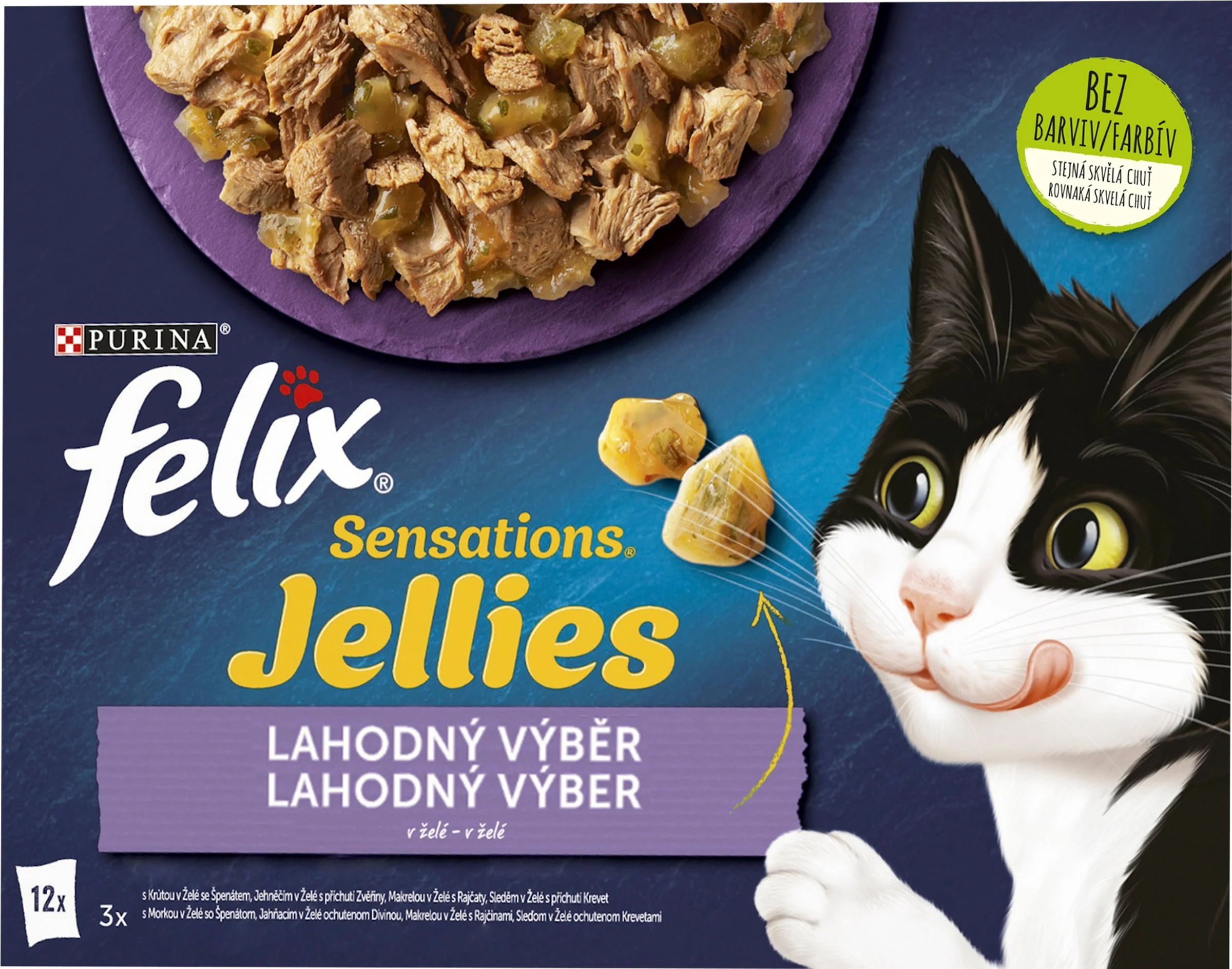 FELIX Sensations Jellies Multipack 6(12x85g) jahňacie/makrela/treska/morka v och. želé