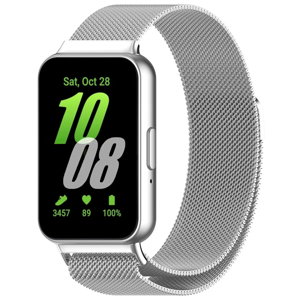 BStrap Milanese remienok na Samsung Galaxy Fit 3 silver