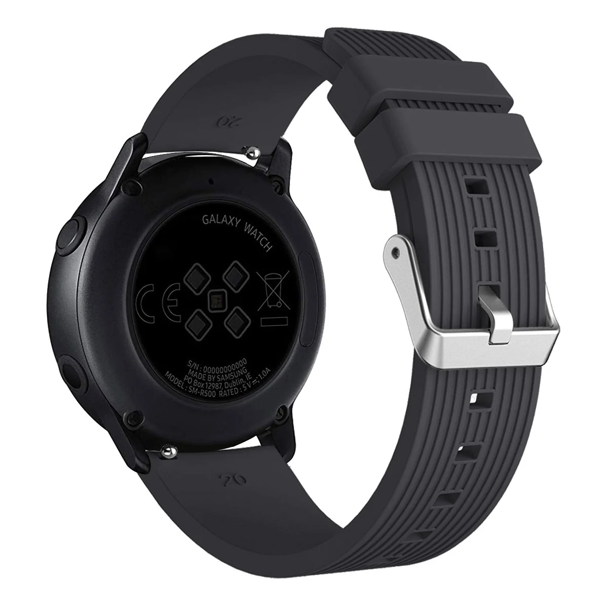 BStrap Silicone Line (Small) remienok na Garmin Vivoactive 5 black