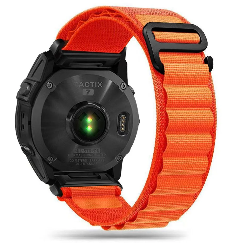 Tech-Protect Nylon remienok na Garmin Fenix 5 / 6 / 6 Pro / 7 orange