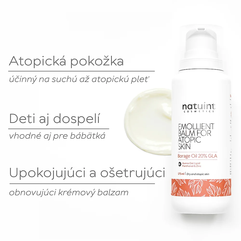 Natuint cosmetics - Upokojujúci balzam na atopickú pokožku Emollient Balm For Atopic Skin