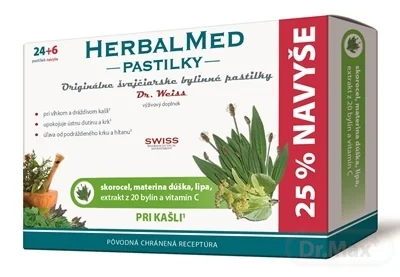 HERBALMED PASTILKY pri kašli - Dr.Weiss