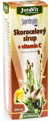 JutaVit Skorocelový sirup + vitamín C