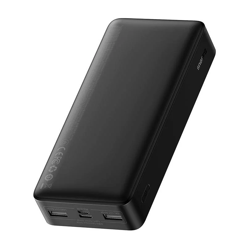 Baseus Bipow Power Bank 20000mAh 2x USB / USB-C 15W, čierna 