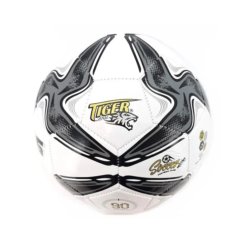 Futbalová lopta Tiger Soccer šedá size5