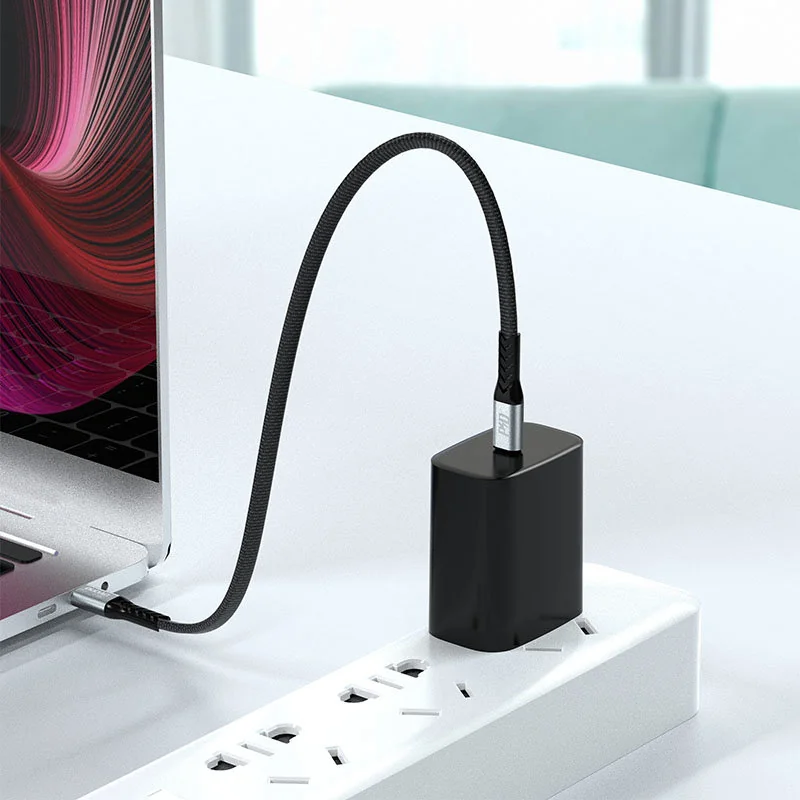 Dudao L10C kábel USB-C / USB-C PD 100W, čierny 