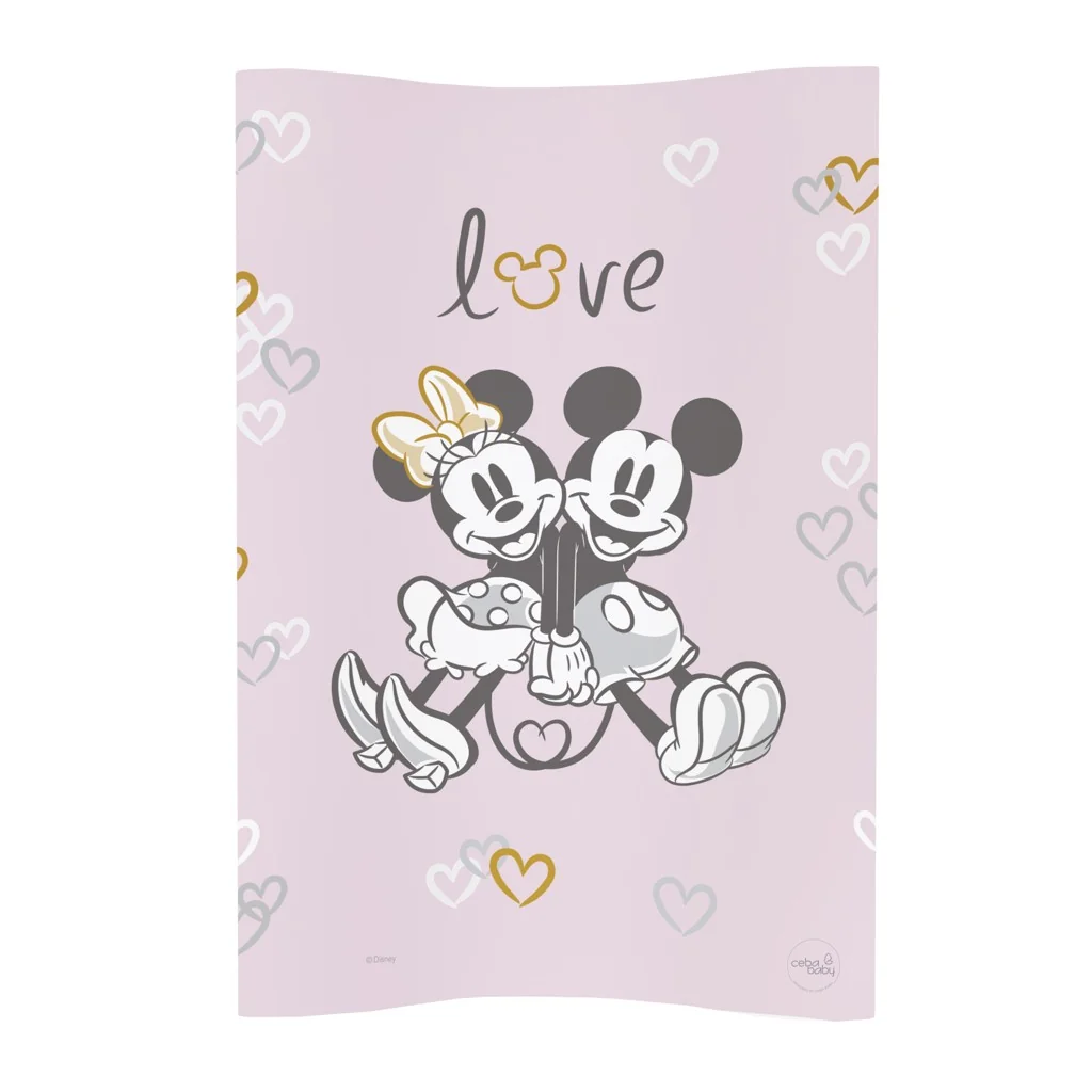 CEBA Podložka prebaľovacia mäkká COSY (50x70) Disney Minnie&Mickey Pink 1×1 ks