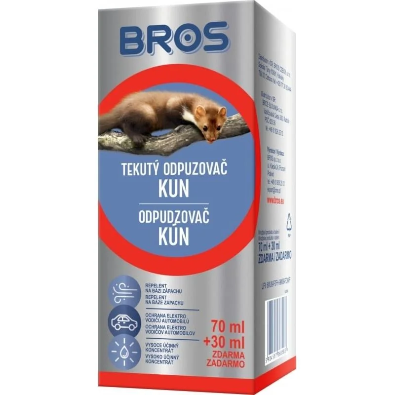 06858 Bros odpudzovač kún 70ml + 30ml grátis