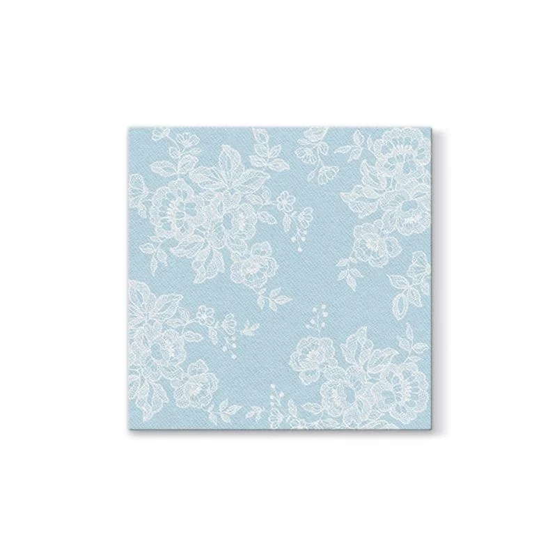 PAW - Obrúsky AIRLAID L 40x40cm Soft Lace Light Blue