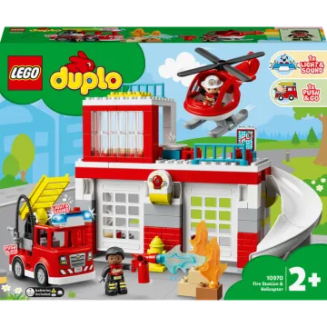 LEGO® DUPLO® 10970 Hasičská stanica a helikoptéra 1×1 ks, lego stavebnica