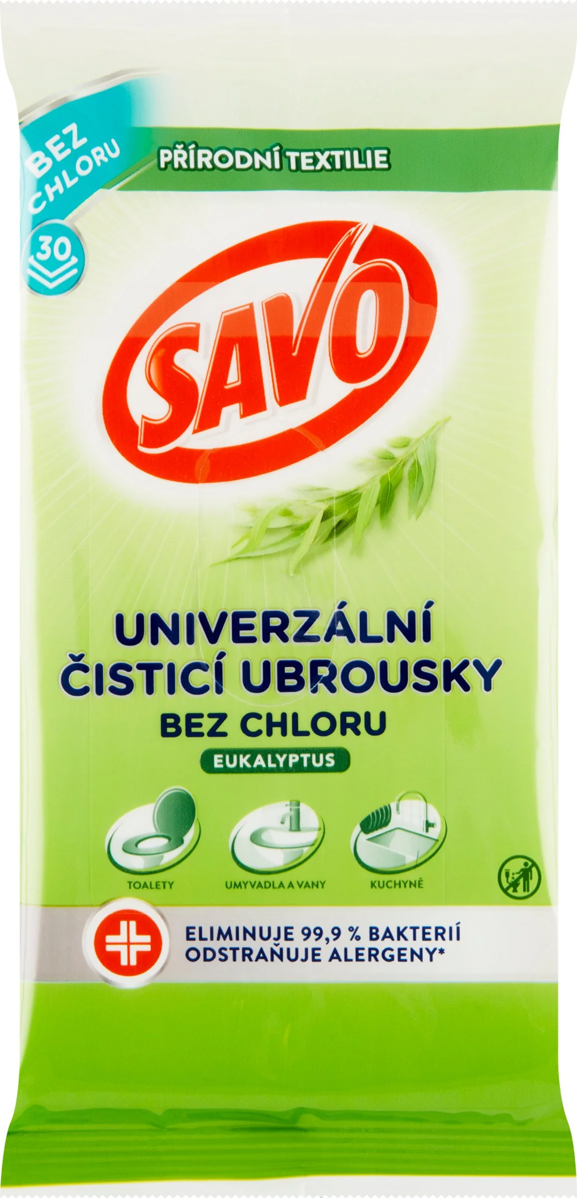 Savo Univerzálne dezinfekčné utierky Eukalyptus