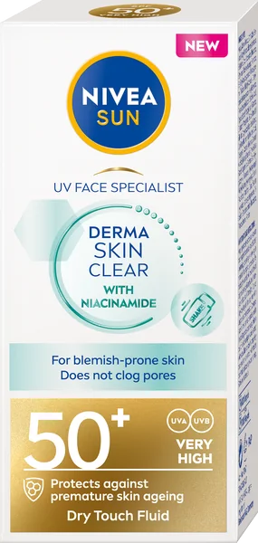 Nivea Sun Pleťový krém Specialist Derma Skin Clear OF 50+