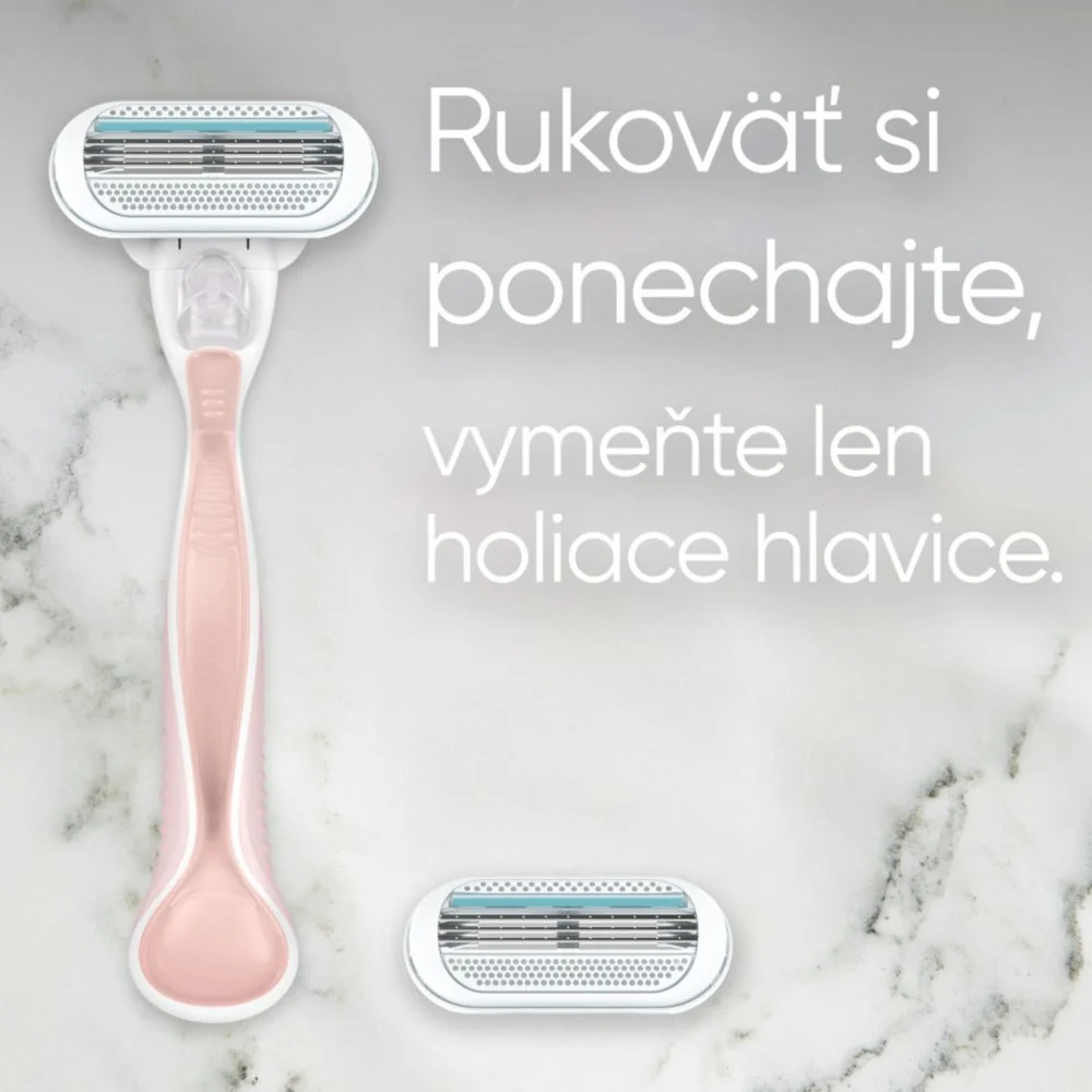 Venus Sensitive Smooth Strojček + 2NH 1×1 ks, holiaci strojček + náhradné hlavice