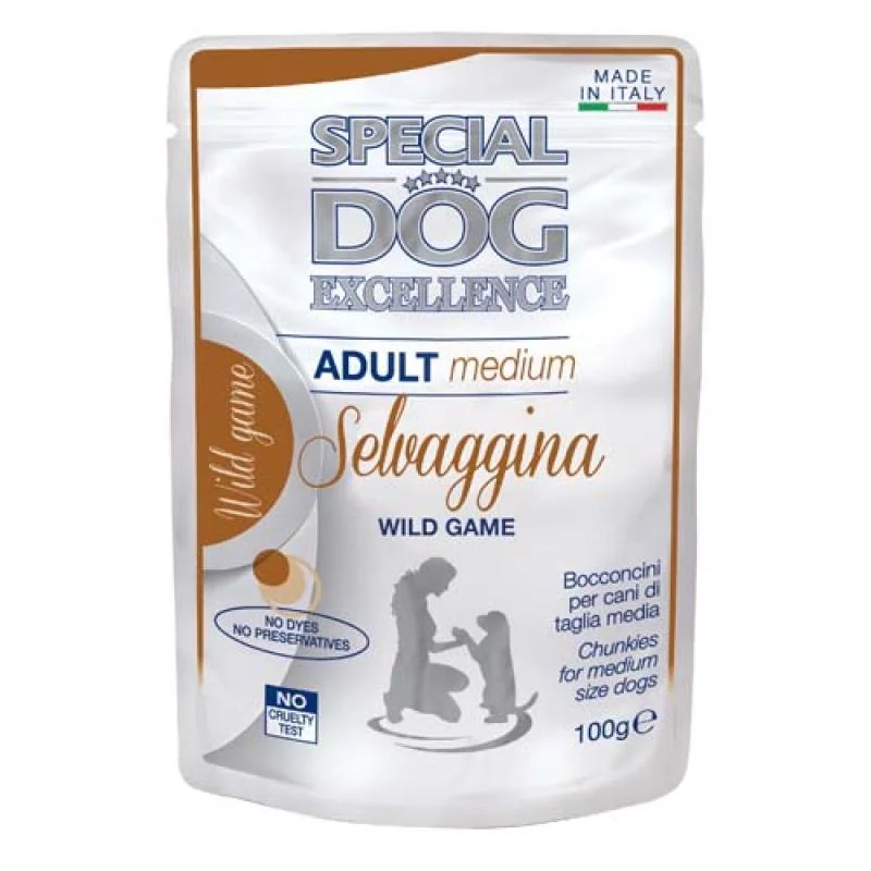 MONGE SPECIAL DOG EXCELLENCE MEDIUM Adult wild zverina 100g kapsička