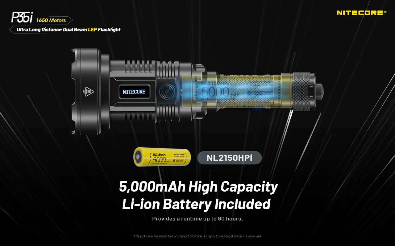 P35i  Nitecore LED Flashlight 3000 Lumens 