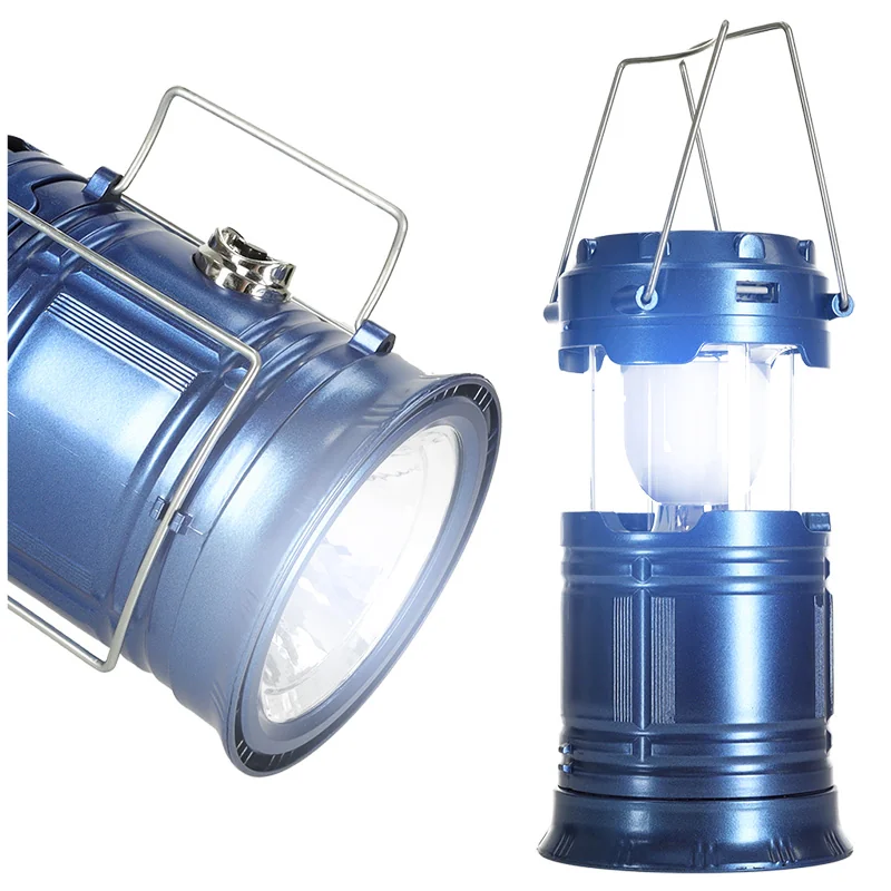 Svietidlo camping ACCU+SOLAR CAMPING LANTERN SH-5800T 1W+6LED