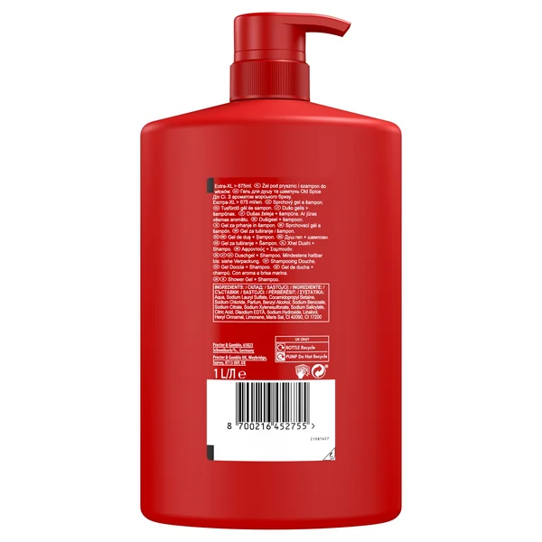 Old Spice Deep Sea sprchový gél a šampón 1×1000 ml, sprchový gél a šampón