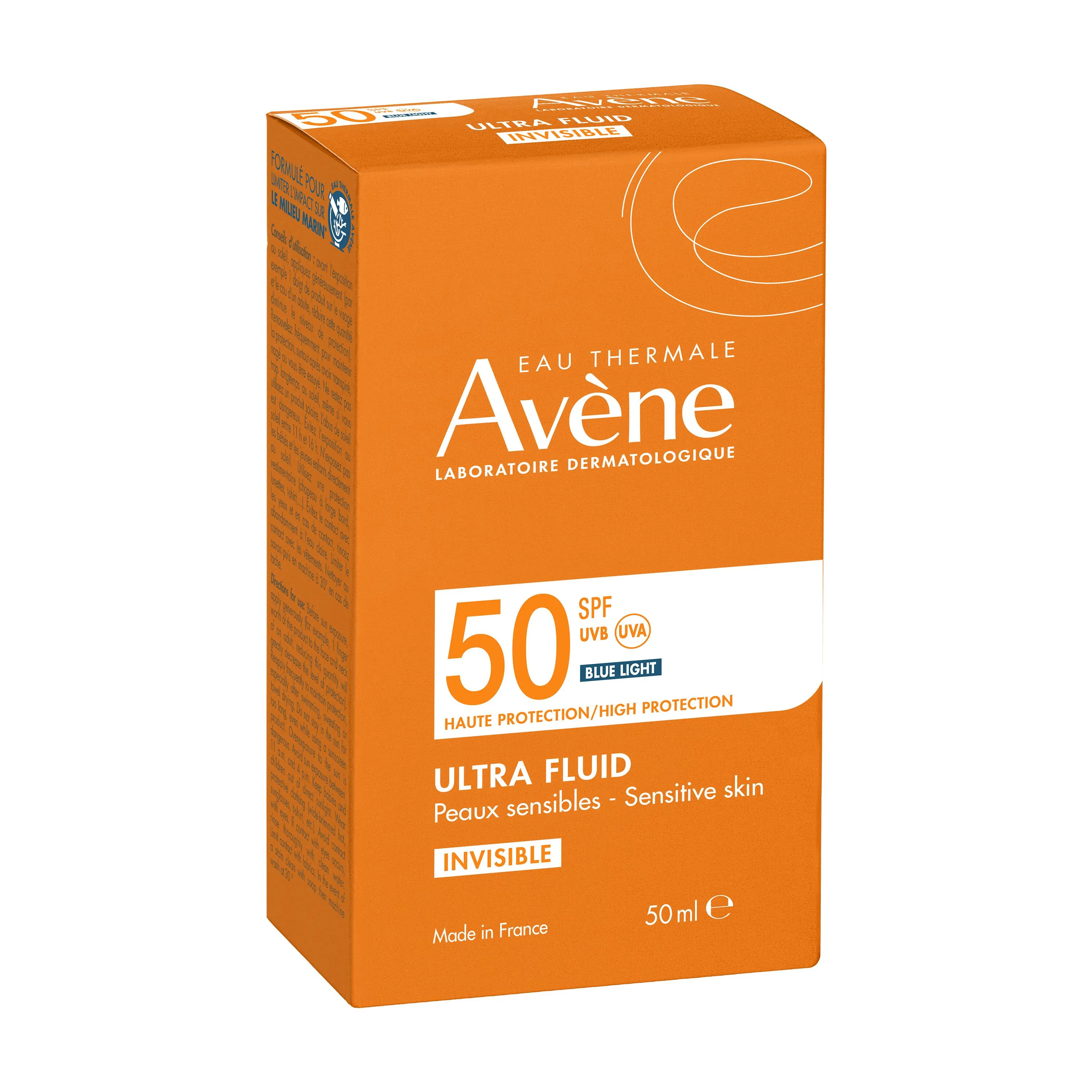 AVENE SUN ULTRA FLUID INVISIBLE SPF 50 1×50 ml, Ultra Fluid s SPF 50