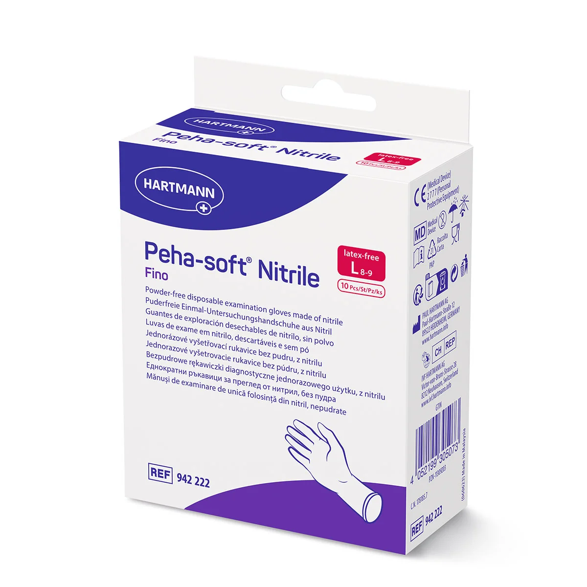 Rukavice Peha-soft Nitrile 10ks L