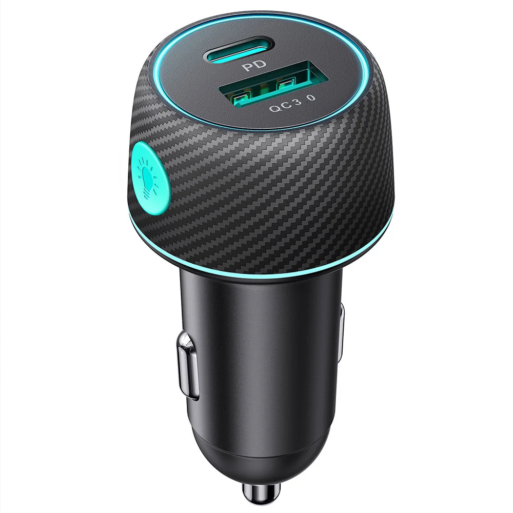 Joyroom JR-CCN01 autonabíjačka USB / USB-C 60W, čierna 