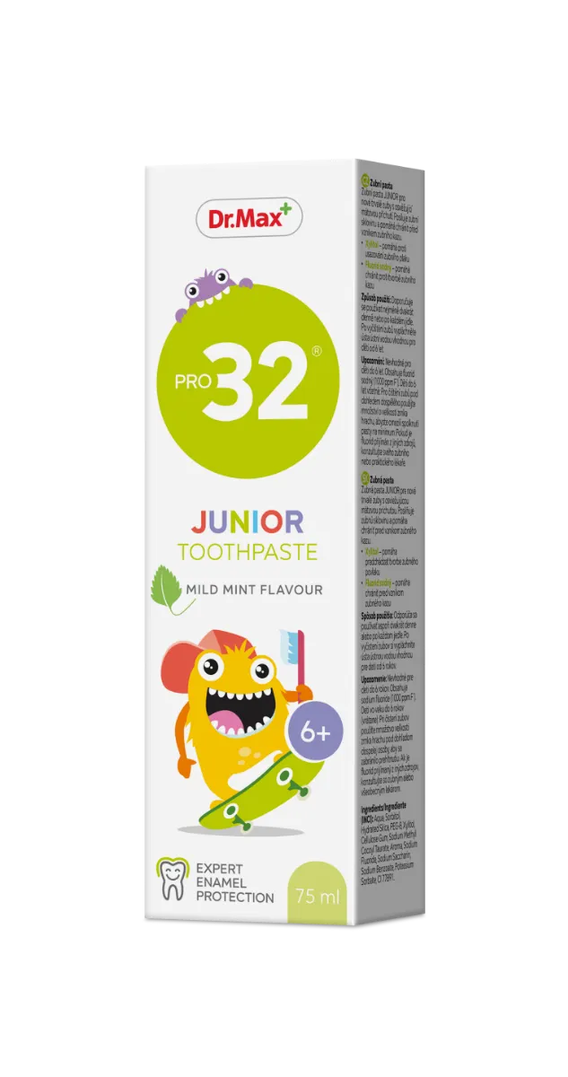 Dr. Max Pro32 Toothpaste Junior 6+ 75ml 1×75 ml, zubná pasta pre deti