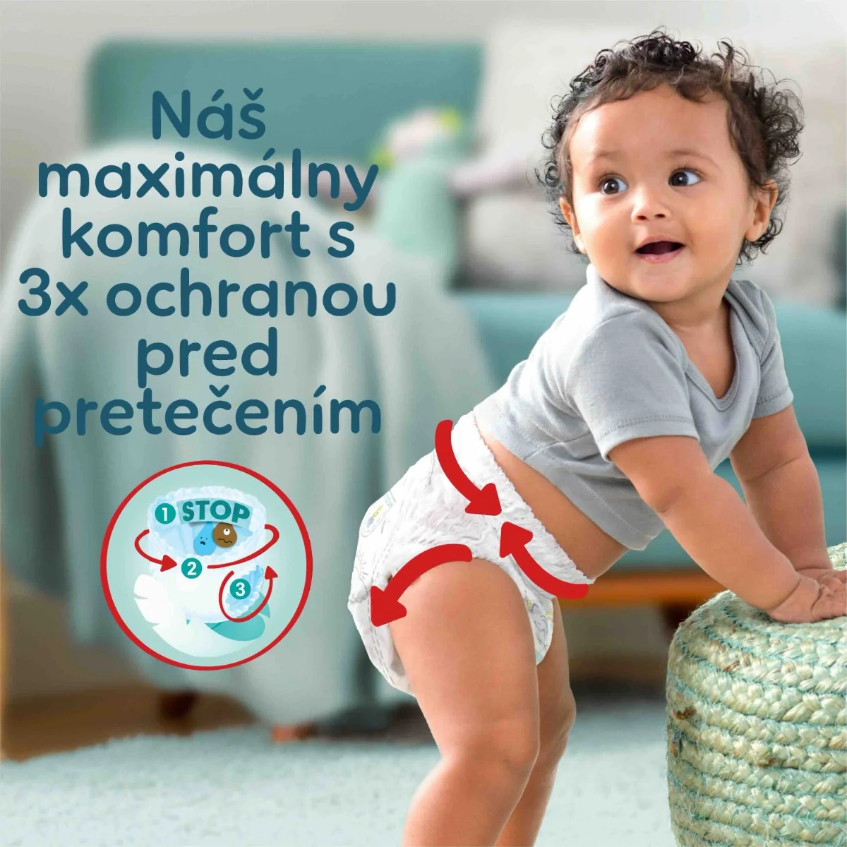 PAMPERS PREMIUM CARE PLIEN.NOHAVICKY V.7 17KG 36KS 1×36 ks, plienkové nohavičky vo veľkosti 7