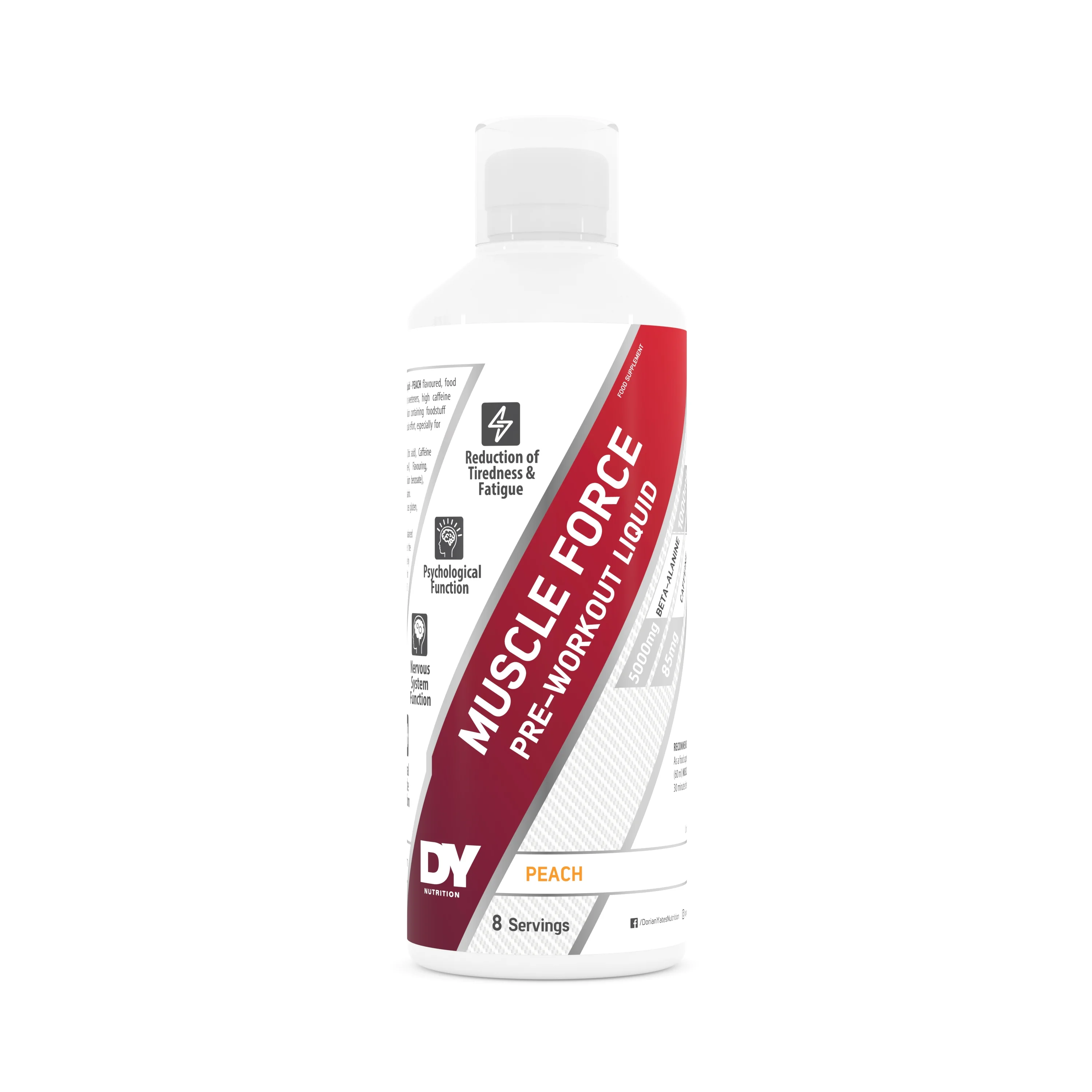 DY Nutrition MUSCLE FORCE PWO LIQUID broskyňa