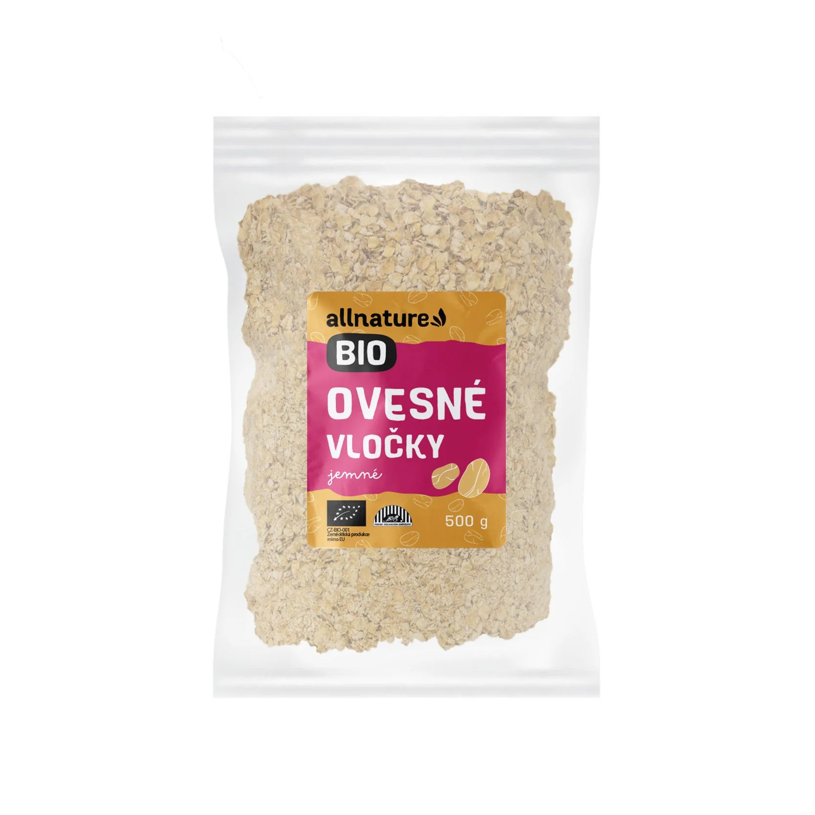 Allnature Ovsene Vlocky Jemne Bio 500g