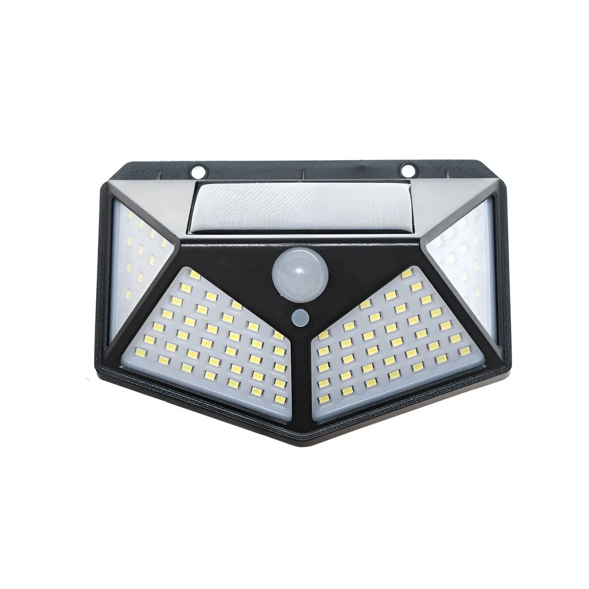 MG L10720 solárna lampa 100 LED, čierna 