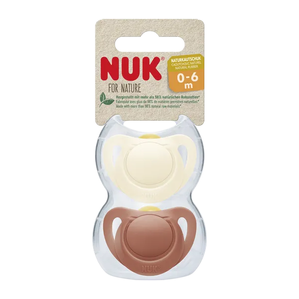 NUK for NATURE BOX cumlík latex 0-6m 1×2 ks, cumlík