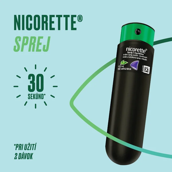 Nicorette® Spray 1 mg/dávka 1×13,2 ml, orálny roztokový sprej