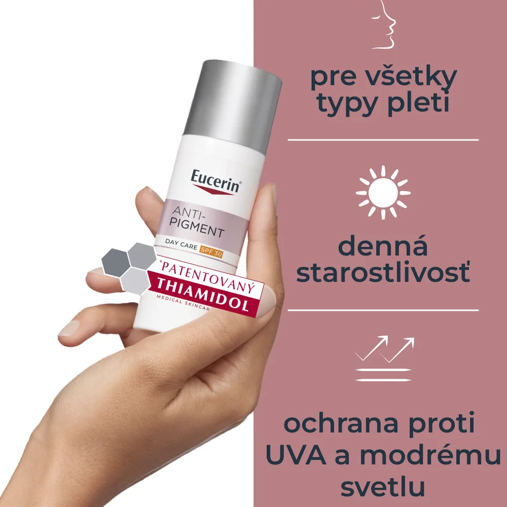 Eucerin ANTIPIGMENT denný krém SPF30 1×50 ml, hyperpigmentácia pleti