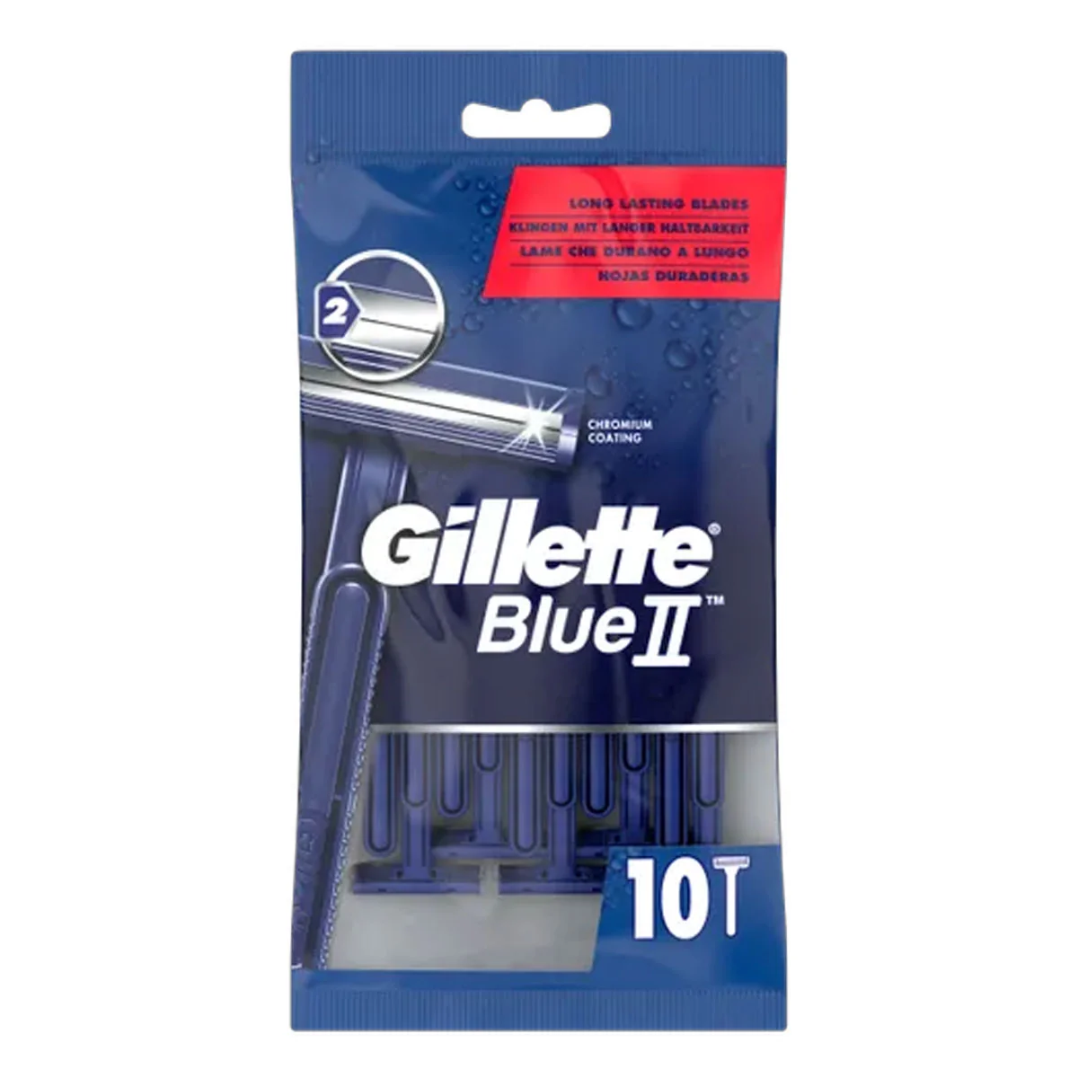 GILLETTE Blue II Holiaci strojček 10ks