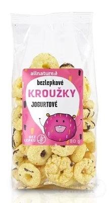 Allnature Krúžky Jogurtové 80g 1×80g