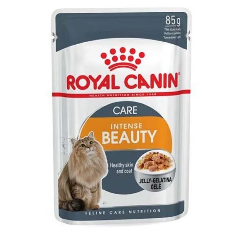 ROYAL CANIN HAIR & SKIN JELLY 85g kapsička v želé pre mačky na krásnu srsť