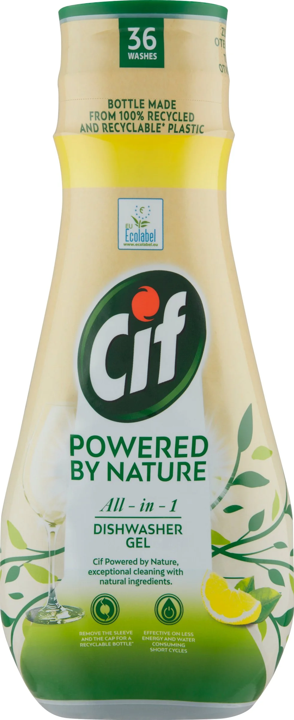 Cif All in 1 Nature Gél do umývačky riadu 1×640 ml, gél do umývačky