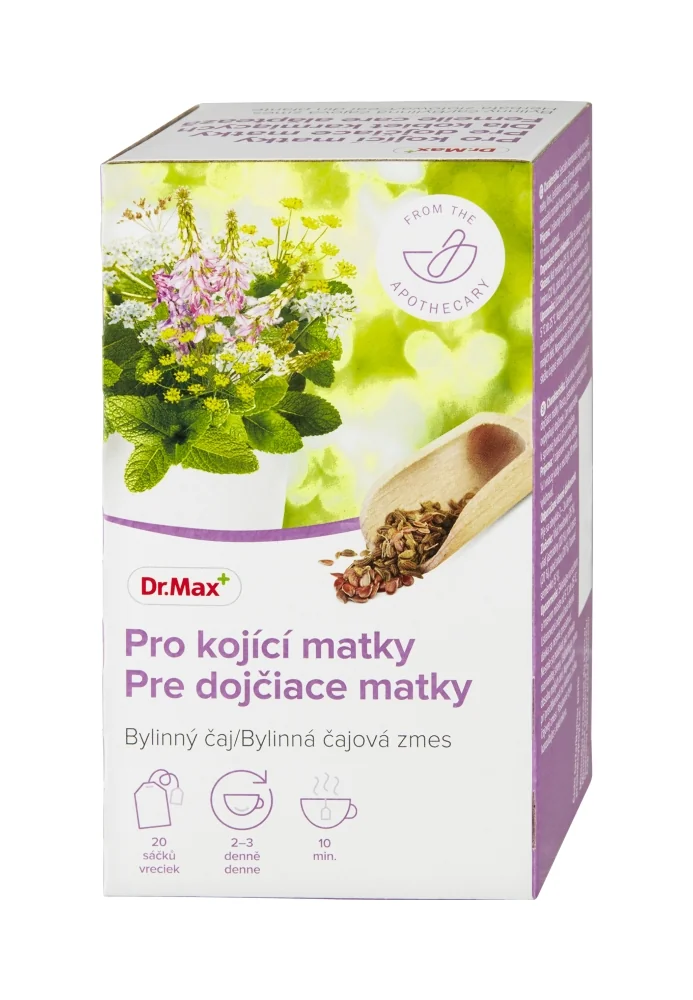 Dr. Max Pre dojčiace matky 1×30 g, bylinná čajová zmes, nálevové vrecúška 20×1,5 g