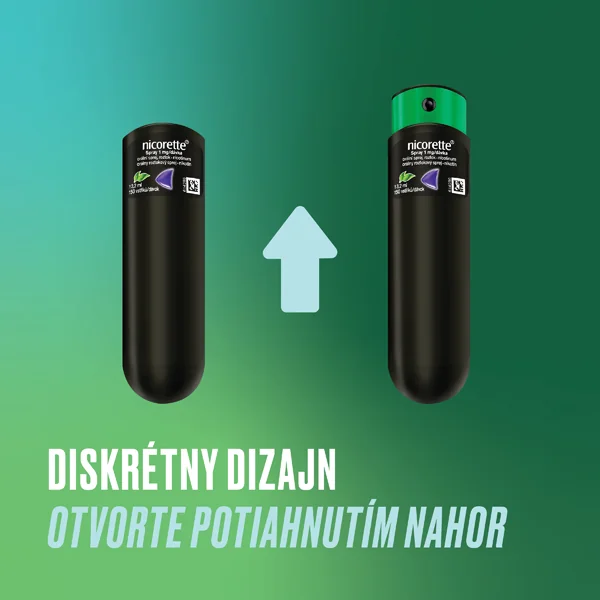 Nicorette® Spray 1 mg/dávka 2×13,2 ml, orálny roztokový sprej