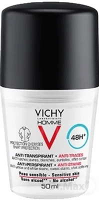 VICHY HOMME Antiperspirant pre mužov proti škvrnám 50 ml