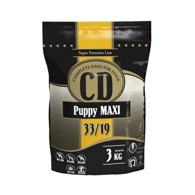 DELIKAN CD Puppy Maxi 33/19 3kg Kompletné superprémiové krmivo s hydinovým mäsom pre šteňatá veľkých plemien