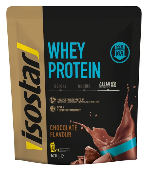 Isostar prášok Whey Protein BCAA (Doy Pack) Čokoláda