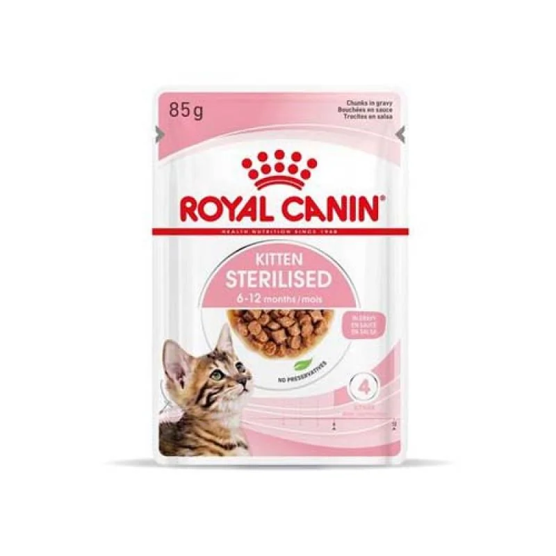 ROYAL CANIN KITTEN STERILISED 85g kapsička v šťave pre sterilizované mačiatka